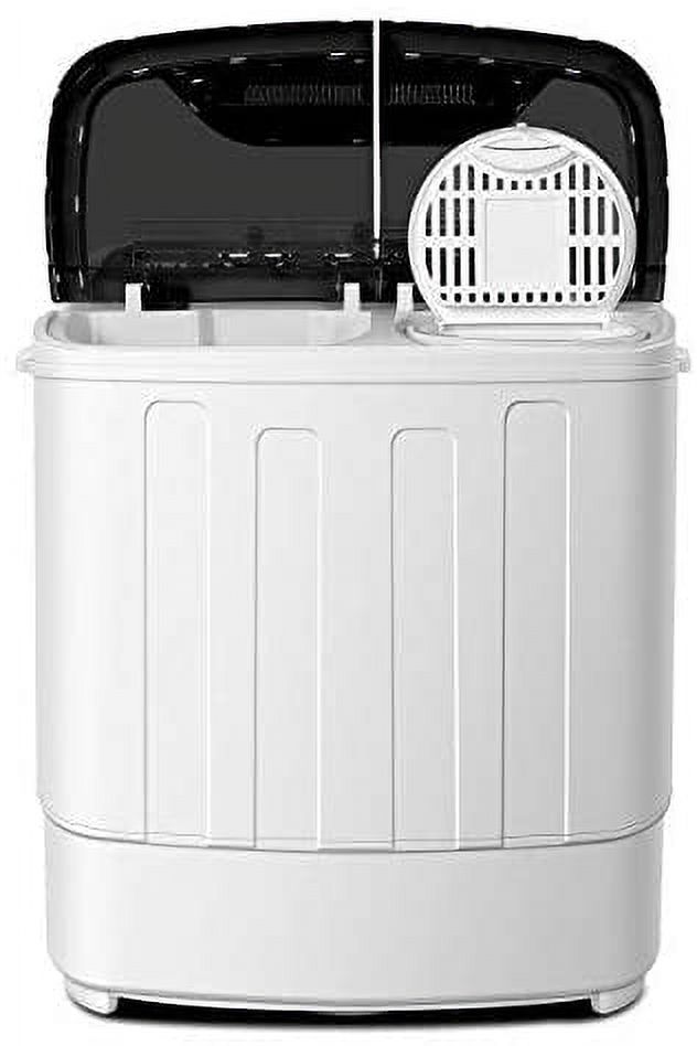 Portable Washing Machine TG23 - Twin Tub Washer Machine with 7.9lbs Wash  and 4.4lbs Spin Cycle Compartments by Think Gizmos 